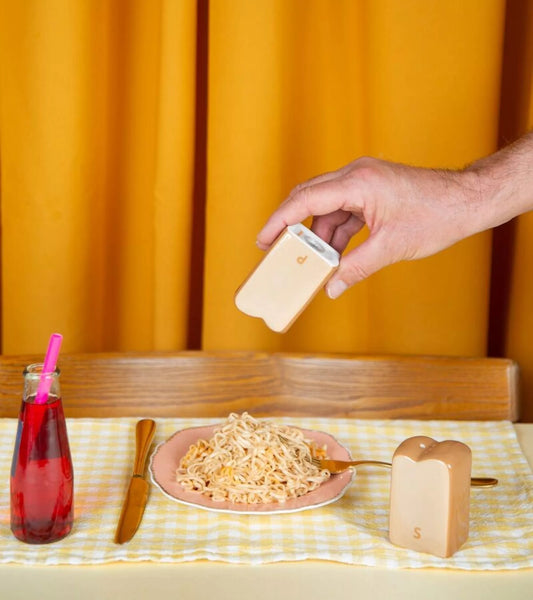 Salière poivrière brioche