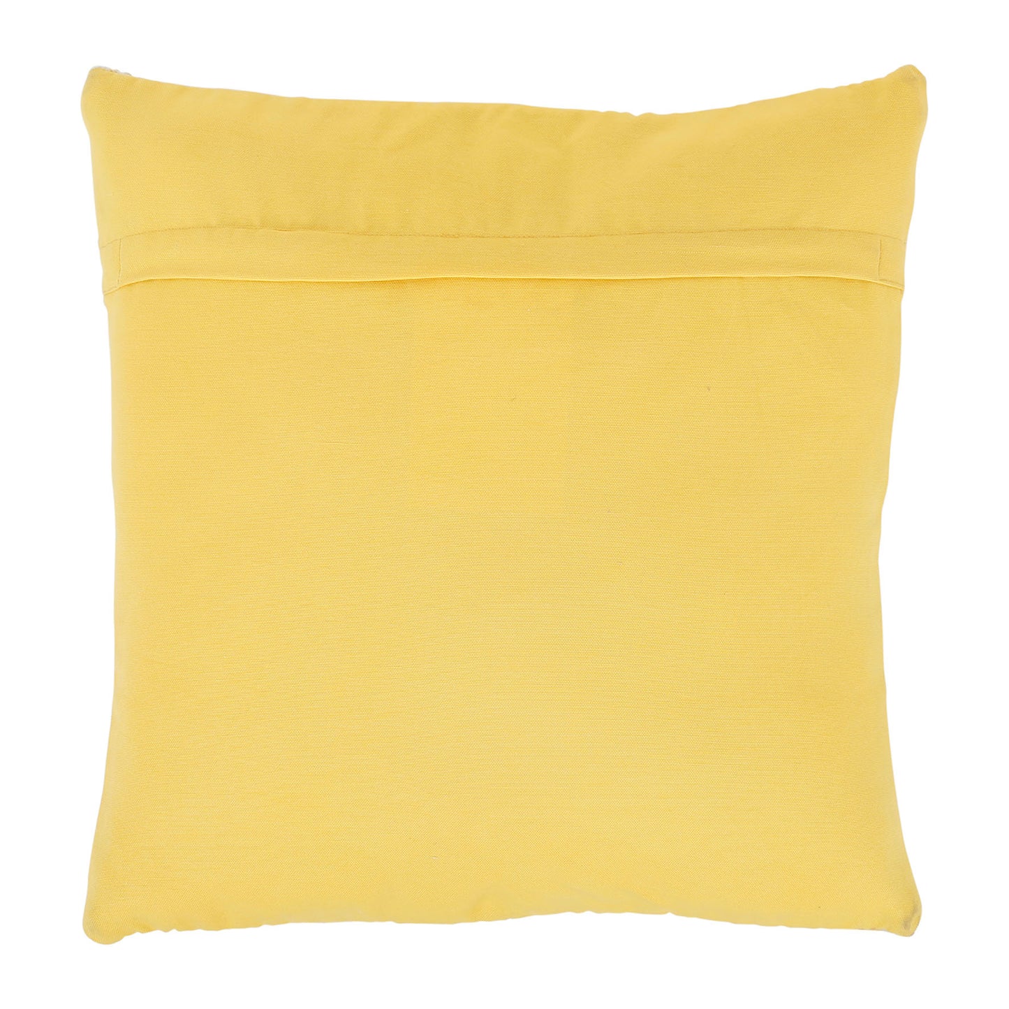 Coussin rayé jaune