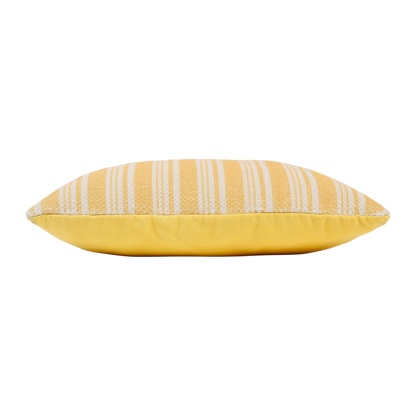 Coussin rayé jaune
