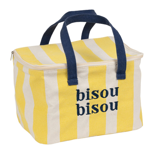 Sac isotherme bisou bisou jaune et bleu