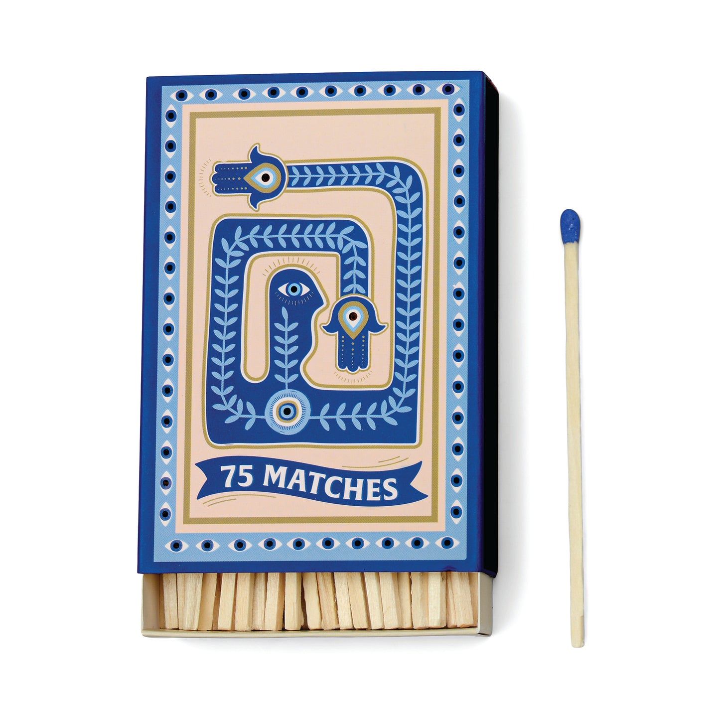 Boite d'allumettes bleues