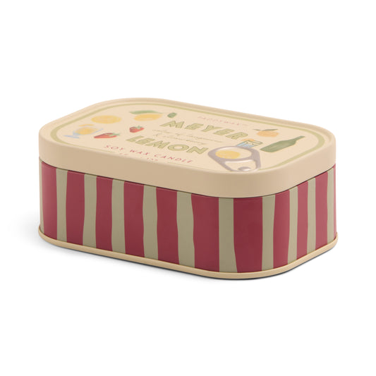 Bougie boite de conserve - citron
