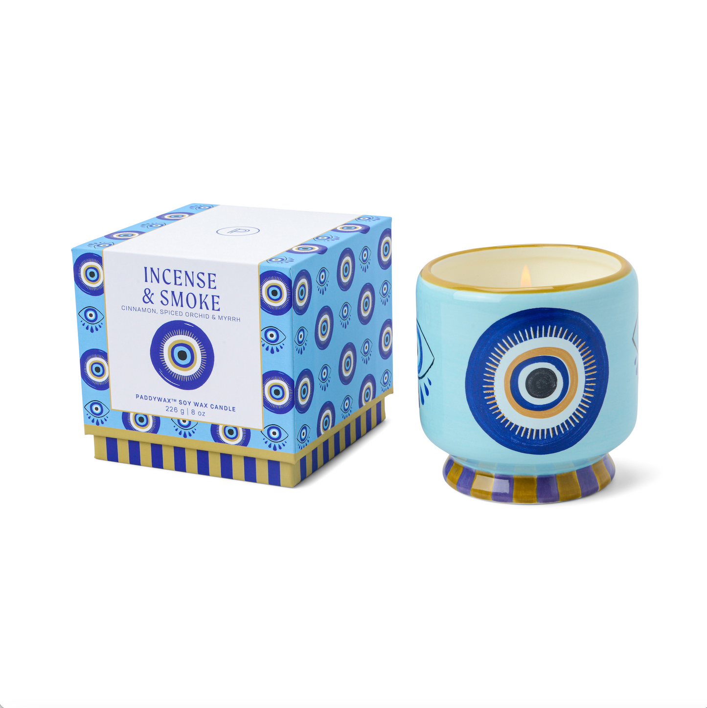 Lot Bougie parfumée incense & smoke + allumettes