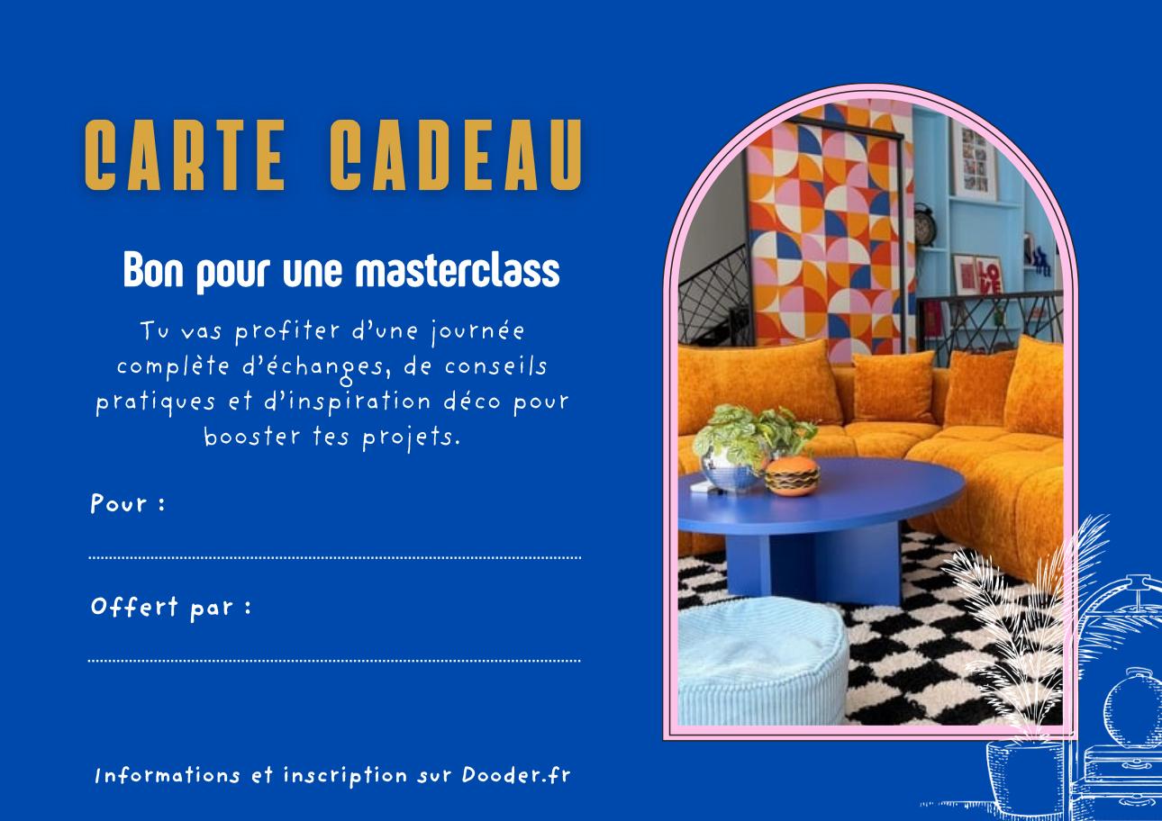Bon cadeau pour une Masterclass