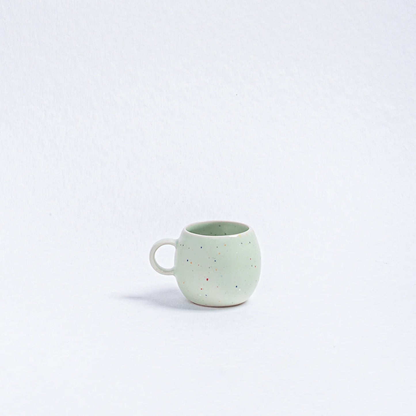 Lot de 2 tasses expresso + 2 plateaux - vert