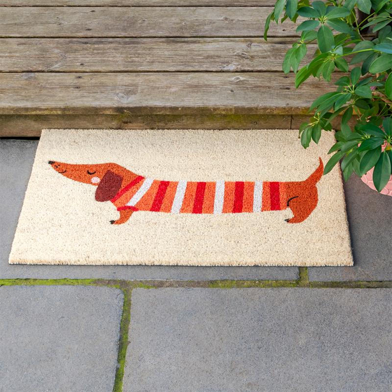 Tapis d'entrée teckel