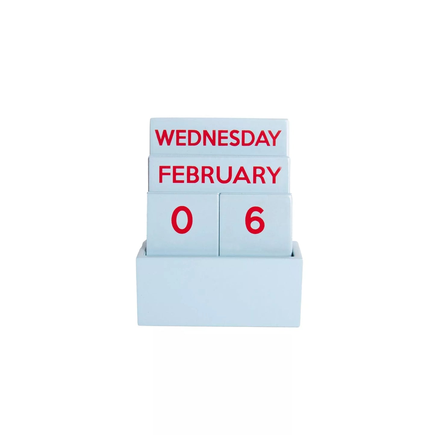 Calendrier perpétuel bleu ciel
