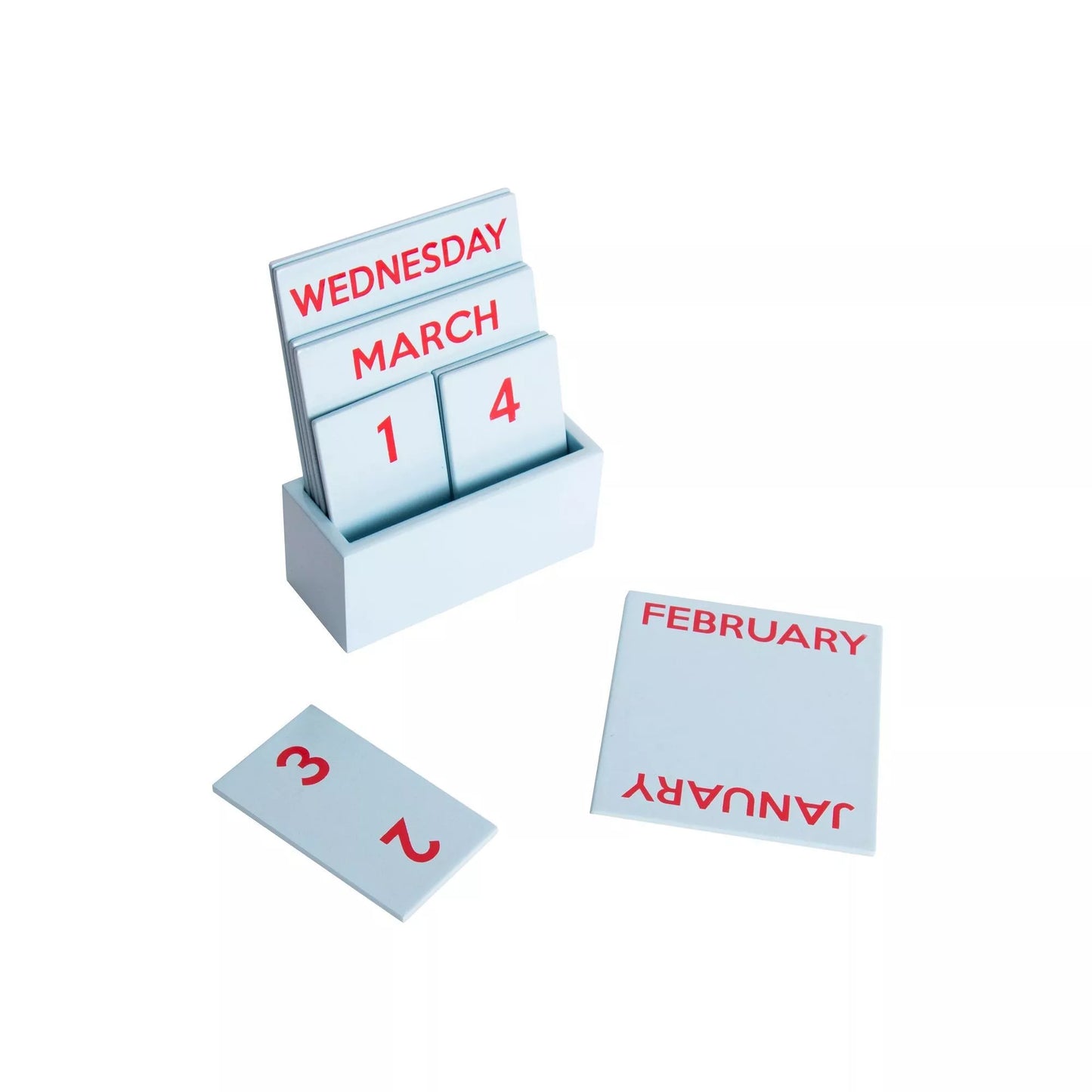 Calendrier perpétuel bleu ciel