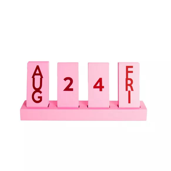 Calendrier perpétuel rose