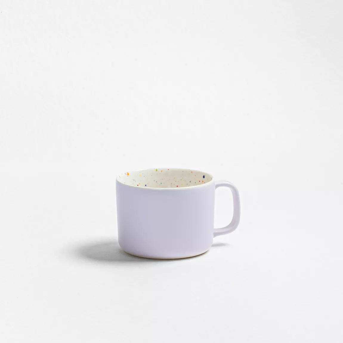 Set de 2 mugs - Lila et blanc moucheté - 450ml