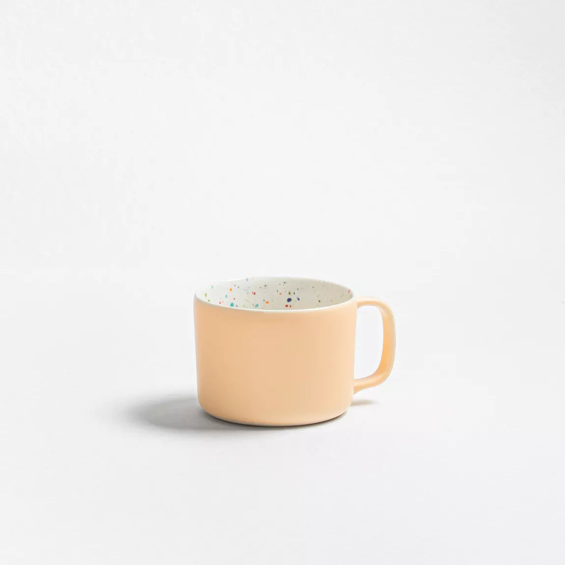 Set de 2 mugs - Orange et blanc moucheté - 450ml