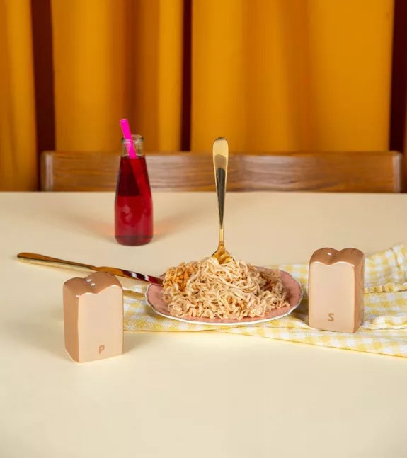 Salière poivrière brioche