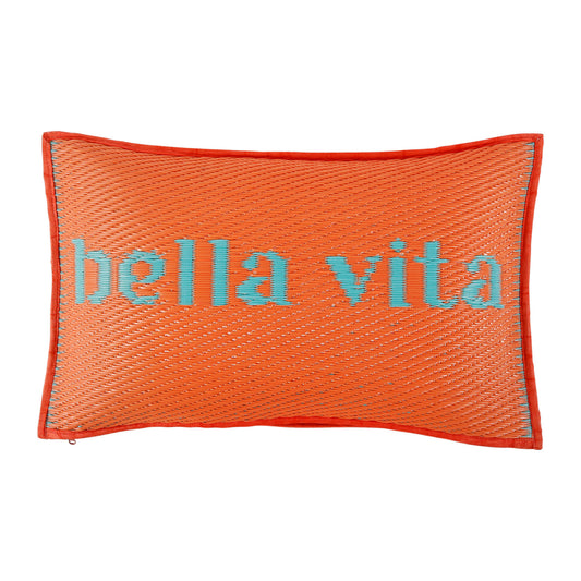Coussin Bella vita corail