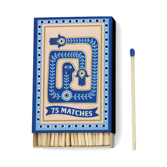 Boite d'allumettes bleues