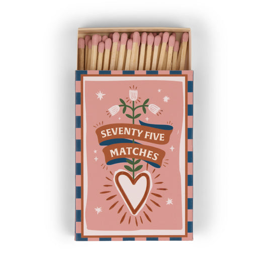 Boite d'allumettes Roses - coeur