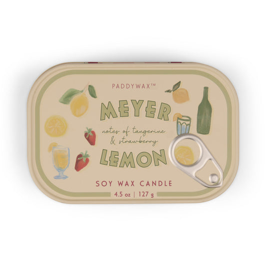 Bougie boite de conserve - citron