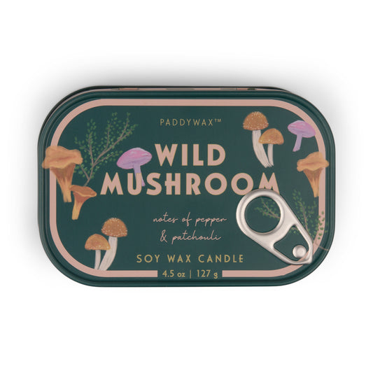 Bougie boite de conserve - champignon