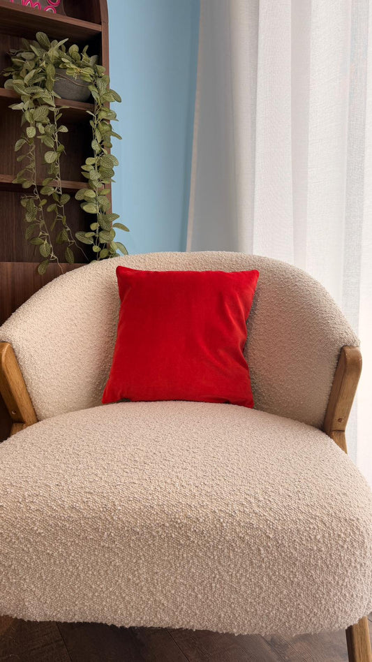 Coussin amazone - dos rouge