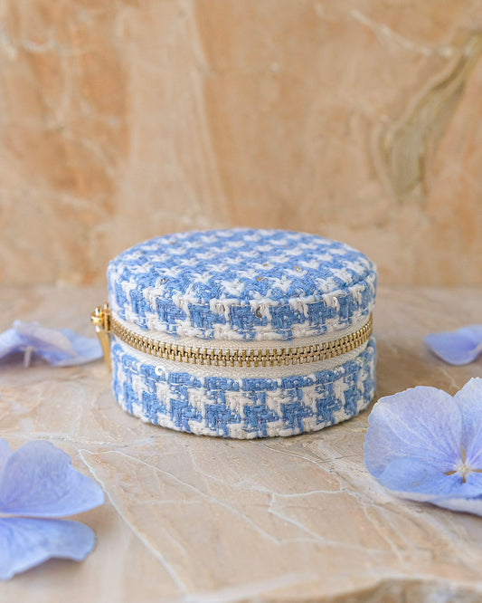 Boîte à bijoux Yvonne pied-de-poule