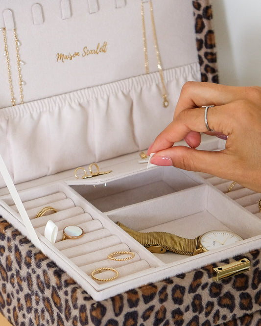 Boîte à bijoux Denise léopard