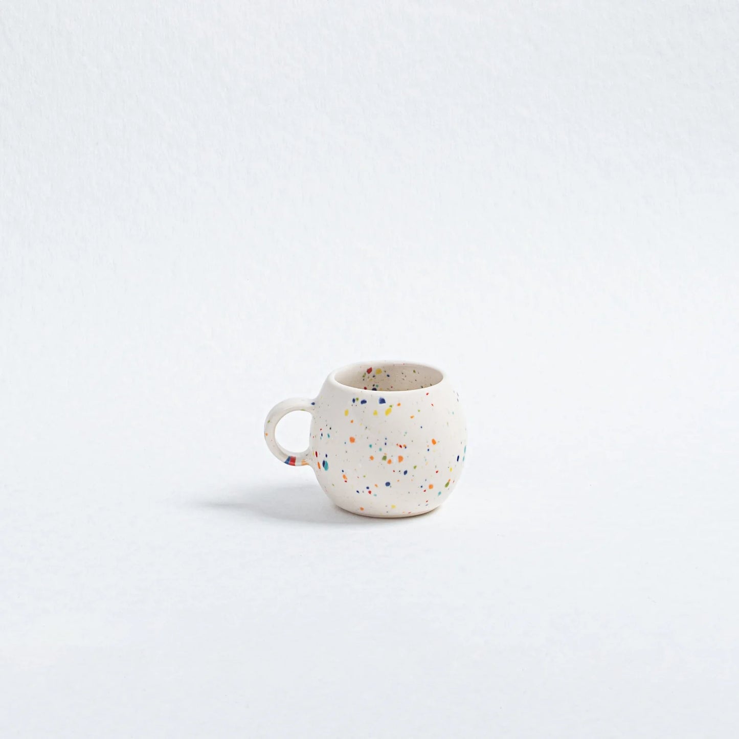 Lot de 2 tasses expresso + 2 plateaux -Blanc